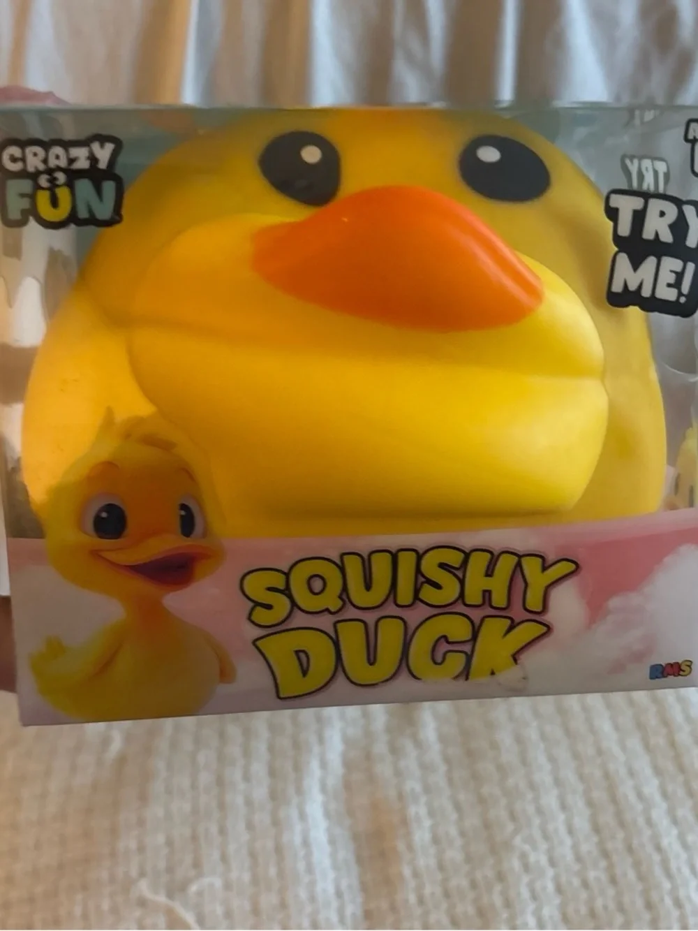 Crazy Fun Squishy Duck Toy - Yellow & Orange Sensory Squeeze
